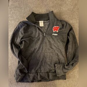Victorias Secret PINK Wisconsin Quarter Zip